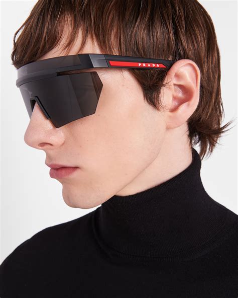 prada linea rossa sunglasses red